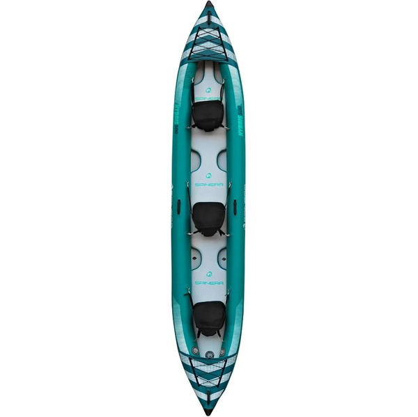 2026 Spinera Hybris 500 HDDS Kayak 3 Personnes Avec Sac, 2 Palmes, 2 Sièges SP-K-HYB-500 -.. Green